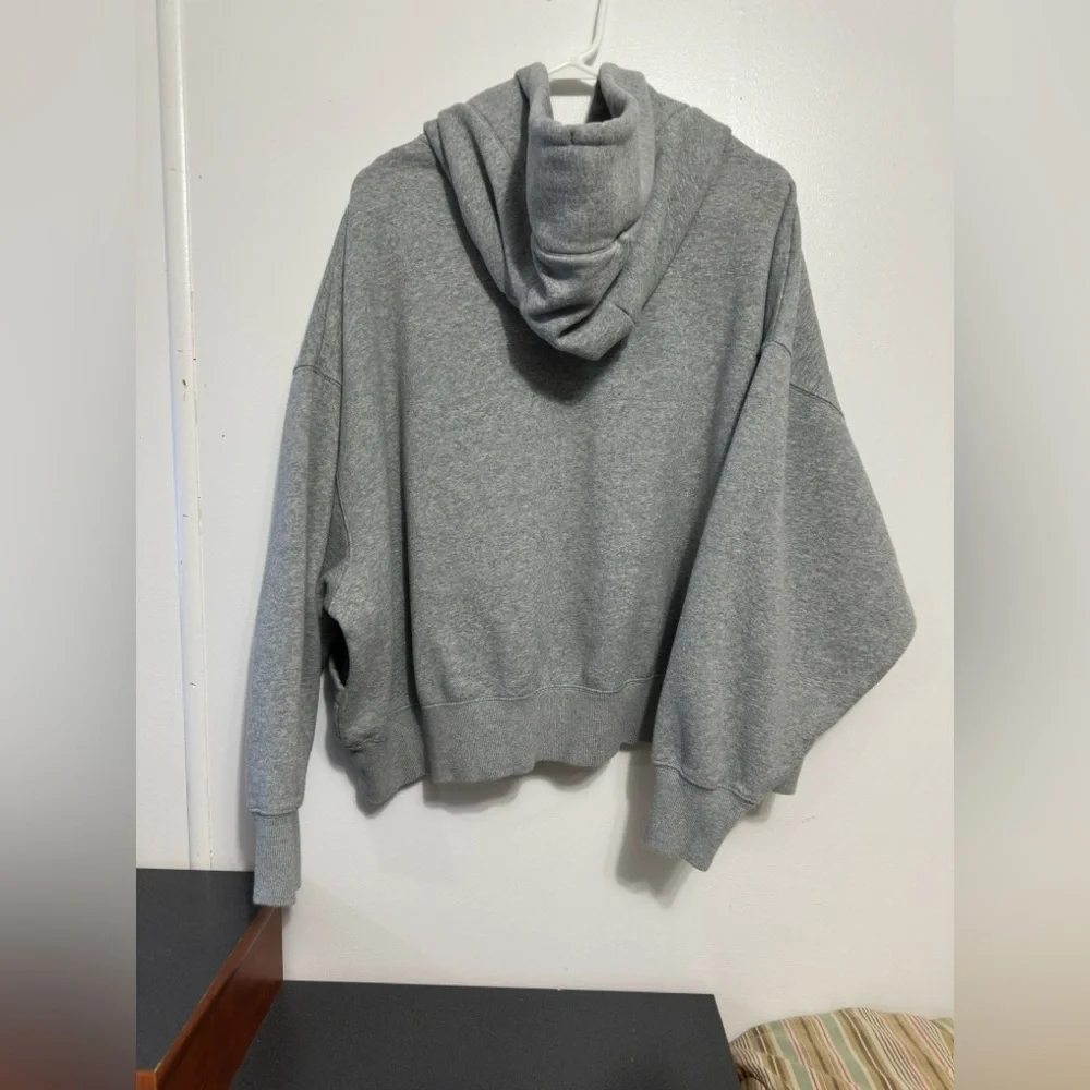 Nike Women's Phoenix Fleece oversized pullover Gray Hoodie - Picture 2 of 6